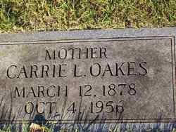 Carrie Lee <I>Martin</I> Oakes 