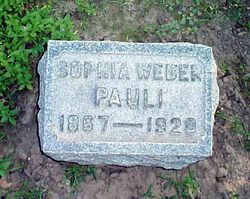 Sophia <I>Weber</I> Pauli 