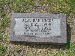 Alva Rae <I>Kirbow</I> Hicks 
