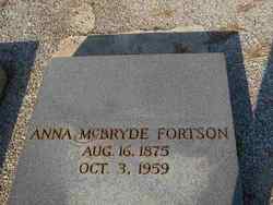 Anna <I>McBryde</I> Fortson 