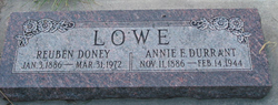 Annie E <I>Durrant</I> Lowe 