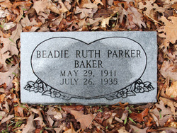Beadie Ruth <I>Parker</I> Baker 