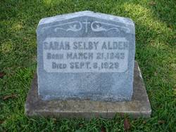 Sarah <I>Selby</I> Alden 
