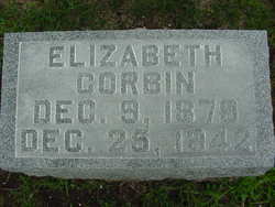Elizabeth “Lizzie” <I>Gamon</I> Corbin 