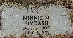 Minnie May <I>Magee</I> Fiveash 