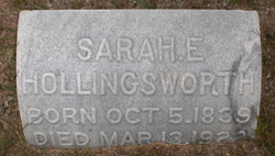 Sarah Elizabeth <I>Marbut</I> Hollingsworth 