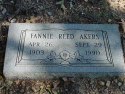 Fannie <I>Reed</I> Akers 