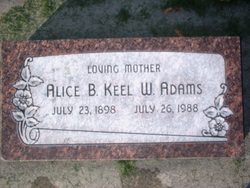 Alice Britanna <I>Keel</I> Adams 