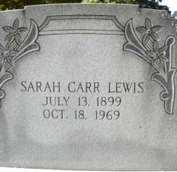 Sarah Carr “Sally” <I>Adams</I> Lewis 