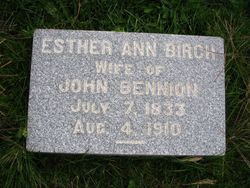 Esther Ann <I>Birch</I> Bennion 