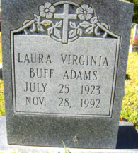 Laura Virginia <I>Buff</I> Adams 