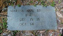 Martha Anne <I>Brandon</I> Brewer 