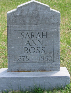 Sarah Ann <I>Hensley</I> Ross 