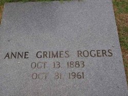 Annie Toombs <I>Grimes</I> Rogers 