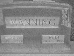 Elnora Elizabeth <I>Adams</I> Manning 