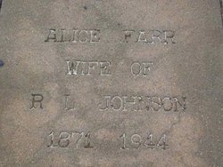 Alice <I>Farr</I> Johnson 