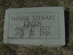 Amanda “Mannie” <I>Stewart</I> Green 