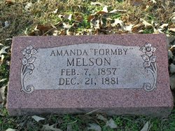 Amanda <I>Formby</I> Melson 