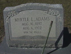 Myrtle Lena <I>Hodge</I> Adams 