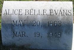 Alice Belle <I>Whiteley</I> Evans 