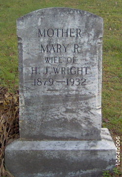 Mary Rebecca <I>Mitcheltree</I> Wright 