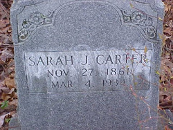 Sarah Jane <I>Bailey</I> Carter 
