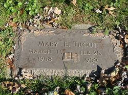 Mary Elizabeth <I>Ambrose</I> Trout 
