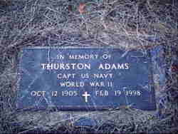 Capt Thurston “Doc” Adams 