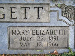 Mary Elizabeth “Mazie” <I>Davis</I> Hargett 