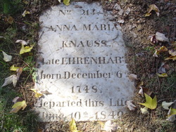Anna Maria <I>Ehrenhart</I> Knauss 