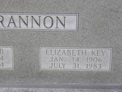 Elizabeth <I>Key</I> Brannon 