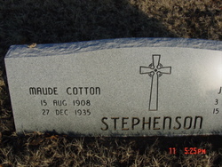 Maude <I>Cotton</I> Stephenson 