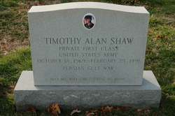 PFC Timothy Alan Shaw 