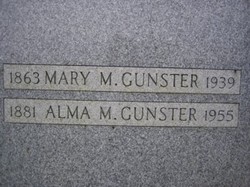 Alma Evelyn <I>Marshall</I> Gunster 