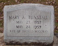 Mary Amelia <I>Tunstall</I> McGowan 