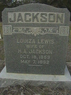 Louiza <I>Lewis</I> Jackson 