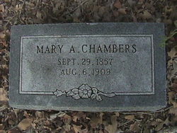 Mary A <I>Taylor</I> Chambers 