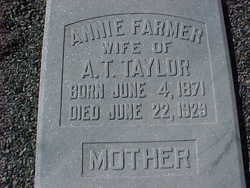 Annie <I>Farmer</I> Taylor 