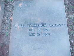 Claire <I>Stembridge</I> Callaway 