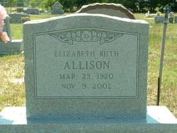 Elizabeth Ruth <I>Attlesey</I> Allison 