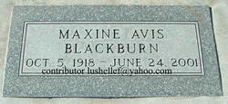 Maxine <I>Avis</I> Blackburn 