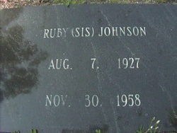 Ruby Sis Johnson 