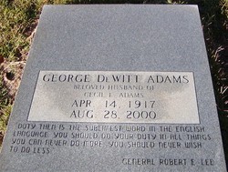 LTC George DeWitt Adams 