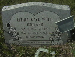 Lethia Kaye <I>White</I> Rookard 
