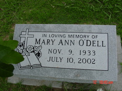 Mary Ann <I>Dalrymple</I> O'Dell 