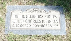 Hattie <I>Allhands</I> Striley 