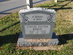Lorene <I>Foster</I> Baker 