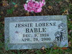 Jessie Lorene <I>Crabtree</I> Bable 