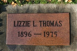 Lizzie L. <I>Hunsinger</I> Thomas 