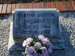Bertha Beatrice Ophelia <I>Austin</I> Abbott 